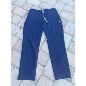 FIGS Yola Scrub Pants Womens Small Navy Blue Skinny Stretch Medical Nurse